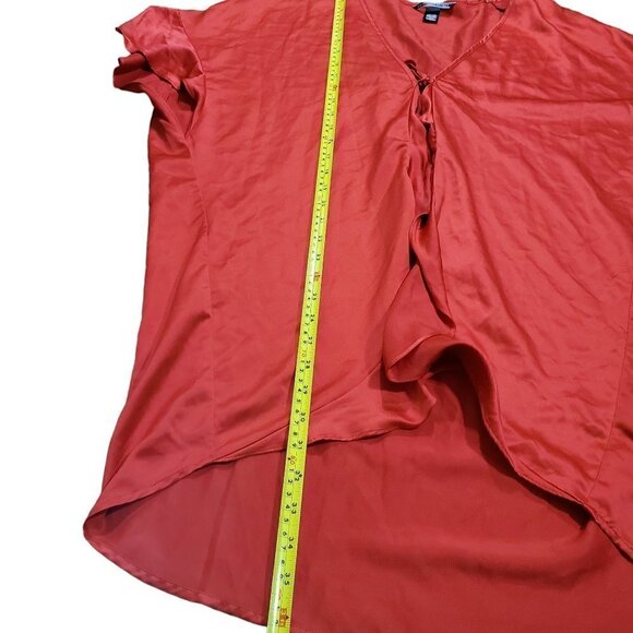 Victoria's Secret‎ Satin Flounce Kimono Robe Ruffle Tie Heart Love Red One Size - Picture 6 of 7